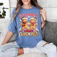 My Student Are Smart Cookies Pjs Christmas Xmas Teacher Women's Comfort Colors T-Shirt Blue Jean My Student Are Smart Cookies Pjs Christmas Xmas Teacher Women's Comfort Colors T-Shirt Blue Jean