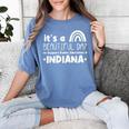 Support Public Education Teacher Red For Ed Indiana Women's Comfort Colors T-Shirt Blue Jean Support Public Education Teacher Red For Ed Indiana Women's Comfort Colors T-Shirt Blue Jean