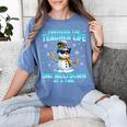 Surviving The Teacher Life Pjs Pajamas Christmas Xmas Teache Women's Comfort Colors T-Shirt Blue Jean Surviving The Teacher Life Pjs Pajamas Christmas Xmas Teache Women's Comfort Colors T-Shirt Blue Jean