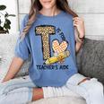 T Is For Teacher’s Aide Back To First Day Of School Leopard Men Women Girls Kids Women's Comfort Colors T-Shirt Blue Jean T Is For Teacher’s Aide Back To First Day Of School Leopard Men Women Girls Kids Women's Comfort Colors T-Shirt Blue Jean