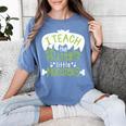 I Teach The Cutest Little Monsters Halloween Teacher Spooky Women's Comfort Colors T-Shirt Blue Jean I Teach The Cutest Little Monsters Halloween Teacher Spooky Women's Comfort Colors T-Shirt Blue Jean