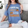 I Teach The Cutest Little Turkeys For Teacher Thanksgiving Women's Comfort Colors T-Shirt Blue Jean I Teach The Cutest Little Turkeys For Teacher Thanksgiving Women's Comfort Colors T-Shirt Blue Jean