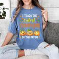 I Teach The Cutest Pumpkins Halloween Teacher Women's Comfort Colors T-Shirt Blue Jean I Teach The Cutest Pumpkins Halloween Teacher Women's Comfort Colors T-Shirt Blue Jean