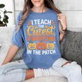 I Teach The Cutest Pumpkins Tshirt Halloween Teacher Women's Comfort Colors T-Shirt Blue Jean I Teach The Cutest Pumpkins Tshirt Halloween Teacher Women's Comfort Colors T-Shirt Blue Jean