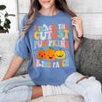 I Teach The Cutest Pumpkins In The Patch Teacher Women's Comfort Colors T-Shirt Blue Jean I Teach The Cutest Pumpkins In The Patch Teacher Women's Comfort Colors T-Shirt Blue Jean
