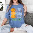 I Teach Cutest Pumpkins In Patch Thanksgiving Teacher Pre-K For Men Women Women's Comfort Colors T-Shirt Blue Jean I Teach Cutest Pumpkins In Patch Thanksgiving Teacher Pre-K For Men Women Women's Comfort Colors T-Shirt Blue Jean