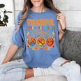 Teach Thanksgiving Teacher Thankful For My Preschool Turkeys Women's Comfort Colors T-Shirt Blue Jean Teach Thanksgiving Teacher Thankful For My Preschool Turkeys Women's Comfort Colors T-Shirt Blue Jean