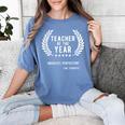 Teacher Appreciation Shirts Teacher Of The Year Women's Comfort Colors T-Shirt Blue Jean