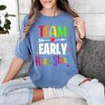 Teacher Early Childhood Education Preschool Head Start Crew Women's Comfort Colors T-Shirt Blue Jean Teacher Early Childhood Education Preschool Head Start Crew Women's Comfort Colors T-Shirt Blue Jean