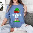 Teacher Elf Matching Family Christmas Women Men Women's Comfort Colors T-Shirt Blue Jean Teacher Elf Matching Family Christmas Women Men Women's Comfort Colors T-Shirt Blue Jean
