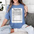 Teacher Nutrition Facts Teachers Nutritional Fact Women's Comfort Colors T-Shirt Blue Jean Teacher Nutrition Facts Teachers Nutritional Fact Women's Comfort Colors T-Shirt Blue Jean
