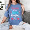 Teacher Preschool Pre K Kindergarten Women's Comfort Colors T-Shirt Blue Jean