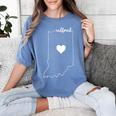 Teacher Red For Ed RedForEd Indiana Public Education Women's Comfort Colors T-Shirt Blue Jean