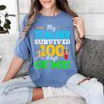 My Teacher Survived 100 Days Of Me Dab 100 Days Of School For Men Women Kids Women's Comfort Colors T-Shirt Blue Jean My Teacher Survived 100 Days Of Me Dab 100 Days Of School For Men Women Kids Women's Comfort Colors T-Shirt Blue Jean