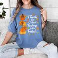 Teacher Thanksgiving I Teach The Cutest Turkeys In The Patch Women's Comfort Colors T-Shirt Blue Jean Teacher Thanksgiving I Teach The Cutest Turkeys In The Patch Women's Comfort Colors T-Shirt Blue Jean