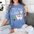 Teachers Testing Day Test Day No Prob Llama Teacher Women's Comfort Colors T-Shirt Blue Jean Teachers Testing Day Test Day No Prob Llama Teacher Women's Comfort Colors T-Shirt Blue Jean