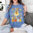 Teaching My Pre-K Boos Crew Teachers Halloween Ghost Women's Comfort Colors T-Shirt Blue Jean