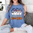 Team Preschool Boo Crew Halloween Teacher Student Costume Women's Comfort Colors T-Shirt Blue Jean Team Preschool Boo Crew Halloween Teacher Student Costume Women's Comfort Colors T-Shirt Blue Jean