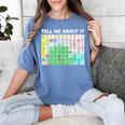 Tell Me About It Speech Language Pathology AAC Sped Teacher Women's Comfort Colors T-Shirt Blue Jean Tell Me About It Speech Language Pathology AAC Sped Teacher Women's Comfort Colors T-Shirt Blue Jean