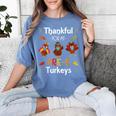 Thankful For My Prek Turkeys In Masks Thanksgiving Teacher For Men Women Women's Comfort Colors T-Shirt Blue Jean