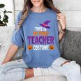 Tired Teacher Costume For Halloween Teachers Women's Comfort Colors T-Shirt Blue Jean Tired Teacher Costume For Halloween Teachers Women's Comfort Colors T-Shirt Blue Jean