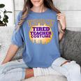 This Is My Tired Teacher Costume Halloween Teachers Women's Comfort Colors T-Shirt Blue Jean This Is My Tired Teacher Costume Halloween Teachers Women's Comfort Colors T-Shirt Blue Jean