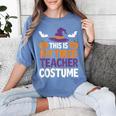 Tired Teacher Costume For Humor Halloween Women's Comfort Colors T-Shirt Blue Jean