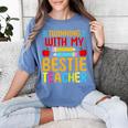 Twinning With My Bestie Teacher Boy Spirit Week Twin Day Women's Comfort Colors T-Shirt Blue Jean Twinning With My Bestie Teacher Boy Spirit Week Twin Day Women's Comfort Colors T-Shirt Blue Jean