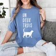 Un Deux Trois Cat Shirt French Teacher Women's Comfort Colors T-Shirt Blue Jean Un Deux Trois Cat Shirt French Teacher Women's Comfort Colors T-Shirt Blue Jean
