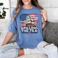 US History Teacher Boston Spilling The Tea Since 1773 Women's Comfort Colors T-Shirt Blue Jean