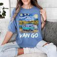 Van Go Retro Vanlife Art Teacher Women's Comfort Colors T-Shirt Blue Jean Van Go Retro Vanlife Art Teacher Women's Comfort Colors T-Shirt Blue Jean