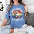Weird Teachers Build Character Teacher Women's Comfort Colors T-Shirt Blue Jean Weird Teachers Build Character Teacher Women's Comfort Colors T-Shirt Blue Jean
