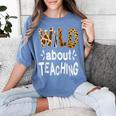 Wild About Teaching Teacher Student First Day Of School Women's Comfort Colors T-Shirt Blue Jean Wild About Teaching Teacher Student First Day Of School Women's Comfort Colors T-Shirt Blue Jean