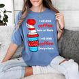 I Will Drink Coffee Here Or There Teacher Teaching Women's Comfort Colors T-Shirt Blue Jean I Will Drink Coffee Here Or There Teacher Teaching Women's Comfort Colors T-Shirt Blue Jean