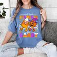 Will Trade Students For Candy Teacher Halloween Women's Comfort Colors T-Shirt Blue Jean Will Trade Students For Candy Teacher Halloween Women's Comfort Colors T-Shirt Blue Jean