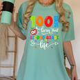 100 Days Of Living That 2nd Grade Life Boy Girl Teacher Women's Comfort Colors T-Shirt Chalky Mint 100 Days Of Living That 2nd Grade Life Boy Girl Teacher Women's Comfort Colors T-Shirt Chalky Mint