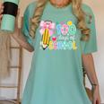 100 Days Of School Preppy 100th Day Of School Teachers Girls Women's Comfort Colors T-Shirt Chalky Mint 100 Days Of School Preppy 100th Day Of School Teachers Girls Women's Comfort Colors T-Shirt Chalky Mint