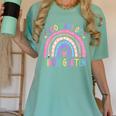 100th Day Of Kindergarten Teacher Kids 100 Days Smarter Women's Comfort Colors T-Shirt Chalky Mint 100th Day Of Kindergarten Teacher Kids 100 Days Smarter Women's Comfort Colors T-Shirt Chalky Mint