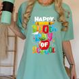 100th Day Of School Teachers Kids Child Happy 100 Days Women's Comfort Colors T-Shirt Chalky Mint