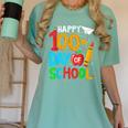 100th Day Of School Teachers Kids Happy 100 Days Women's Comfort Colors T-Shirt Chalky Mint 100th Day Of School Teachers Kids Happy 100 Days Women's Comfort Colors T-Shirt Chalky Mint