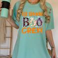 1st Grade Boo Crew First Grade Halloween Teacher Women's Comfort Colors T-Shirt Chalky Mint