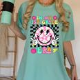 In My 1st Grade Era Smile Face Back To School Teacher Kid Women's Comfort Colors T-Shirt Chalky Mint