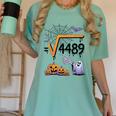 4489 Square Root 67 Math Teacher Halloween Costume Professor Women's Comfort Colors T-Shirt Chalky Mint