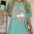 4th Grade Boo Crew Fourth Grade Teacher Kids Happy Halloween Women's Comfort Colors T-Shirt Chalky Mint
