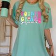 4th Grade Squad Fourth Teacher Student Team Back To School Women's Comfort Colors T-Shirt Chalky Mint