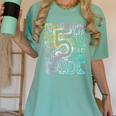5th Grade Typography Team Fifth Grade Teacher Back To School Women's Comfort Colors T-Shirt Chalky Mint