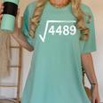 67 Meme Math Teacher Square Root 4489 Women's Comfort Colors T-Shirt Chalky Mint