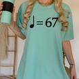 67 Music Meme Slang Musician Kids Music Teacher Women's Comfort Colors T-Shirt Chalky Mint