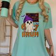 67 Teacher Halloween Ghost Six Seven Meme Math Equation Bruh Women's Comfort Colors T-Shirt Chalky Mint 67 Teacher Halloween Ghost Six Seven Meme Math Equation Bruh Women's Comfort Colors T-Shirt Chalky Mint