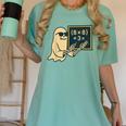 67 Teacher Halloween Skeleton Ghost Six Seven Meme Math Women's Comfort Colors T-Shirt Chalky Mint